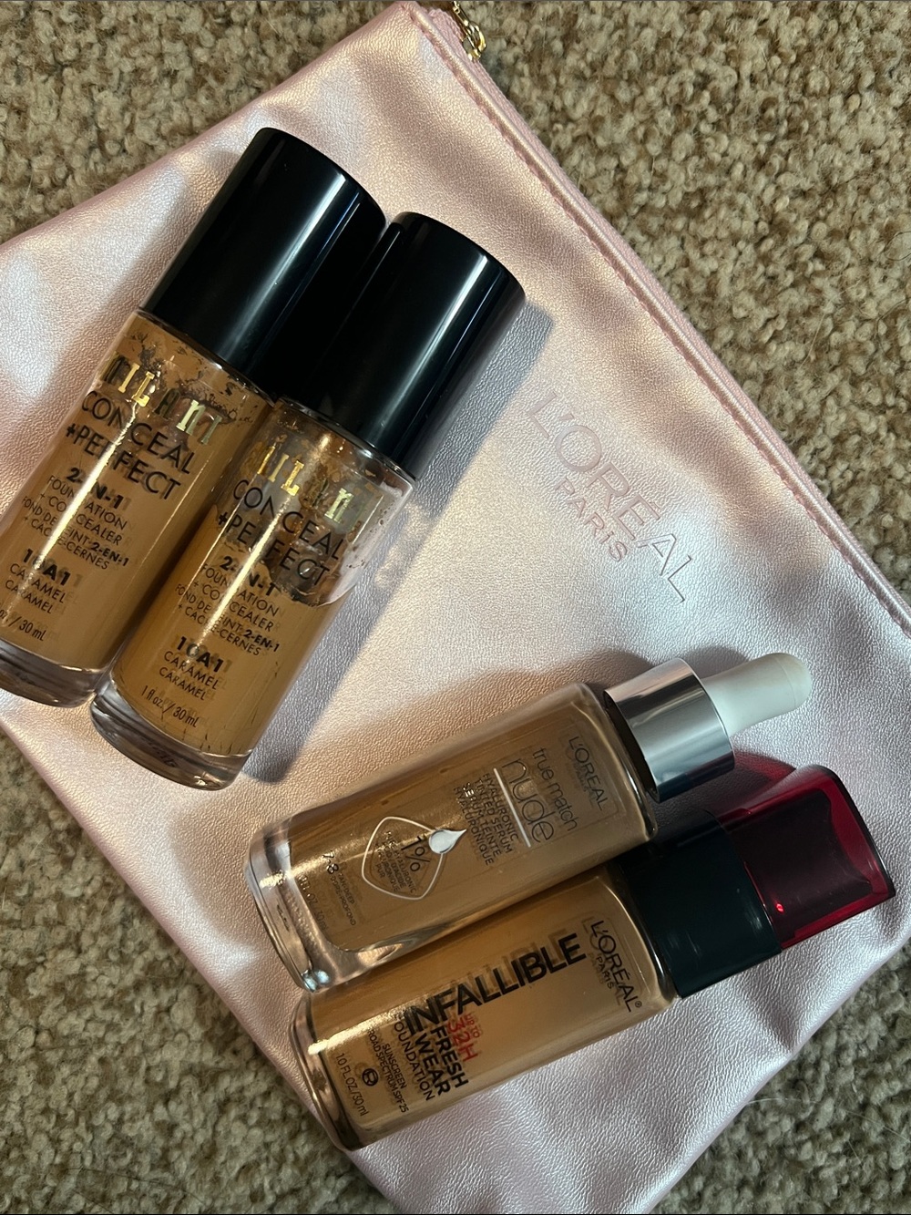 💕 MILANI Conceal + Perfect L’ORÉAL Infallible & True Match Nude Foundation Lot - Picture 2 of 6